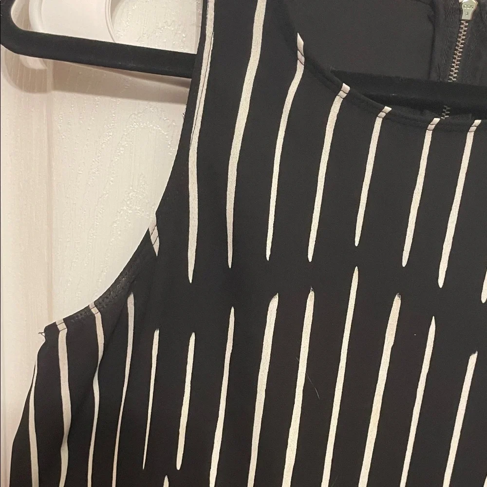 a new day Black and White Sleeveless Striped Mini Dress - Picture 5 of 10